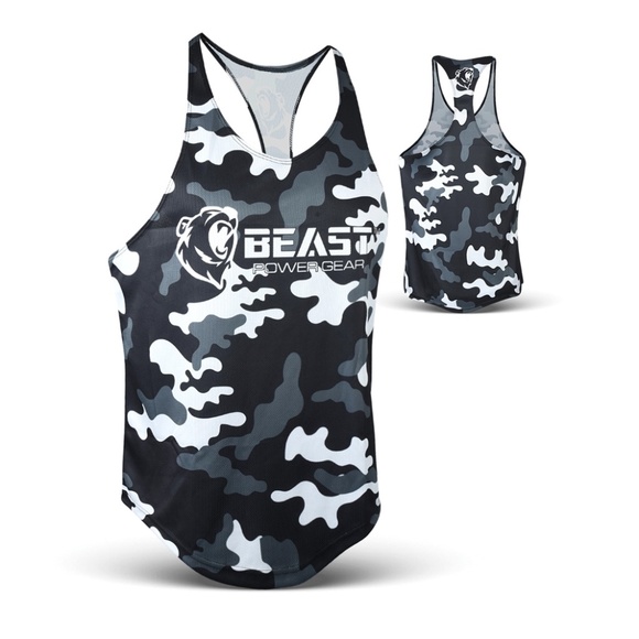 Men's Gym Stringer Tank Top Y-Back Bodybuilding Training Mesh Sleeveless Vest - Picture 2 of 5